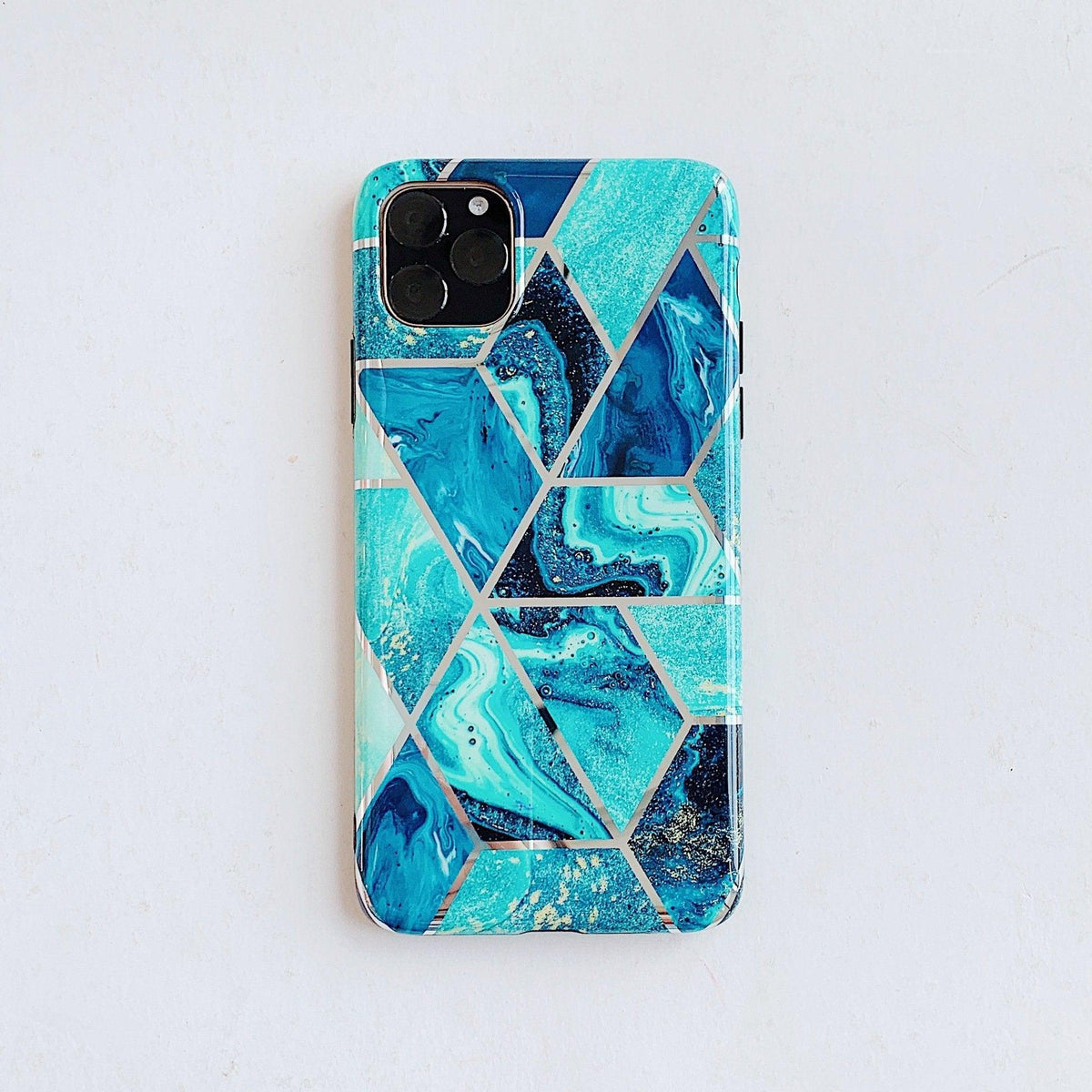 Blue Marble Shockproof Silicone Phone Case - For iPhone 14 Pro Max - view 5