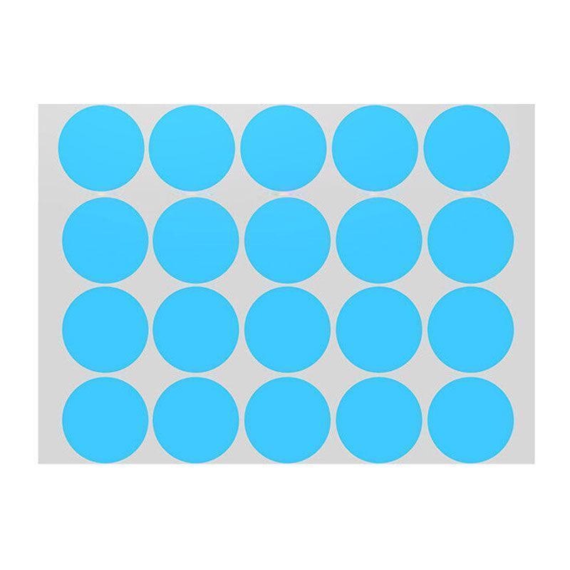 Blue Round Sticker Dots Adhesive Labels - 8mm, 1300 Dots