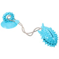 Blue Shark Dog Chew Toy with Suction Cup and Rope - view 2