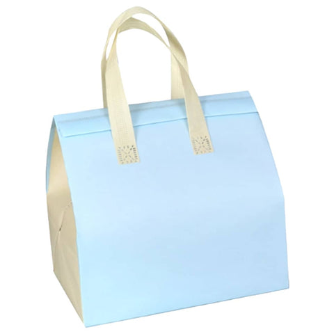 Blue Takeaway Packaging Bags with Handles and Self-Adhesive Seal - Pack of 50 Large