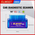 Bluetooth OBD2 Car Diagnostic Scanner, ELM327 Mini - Blue