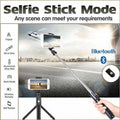 Bluetooth Selfie Stick Tripod with Remote, Extendable and Foldable - White - view 2