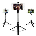 Bluetooth Selfie Stick Tripod with Wireless Remote for Mobile Phones - Black - view 4