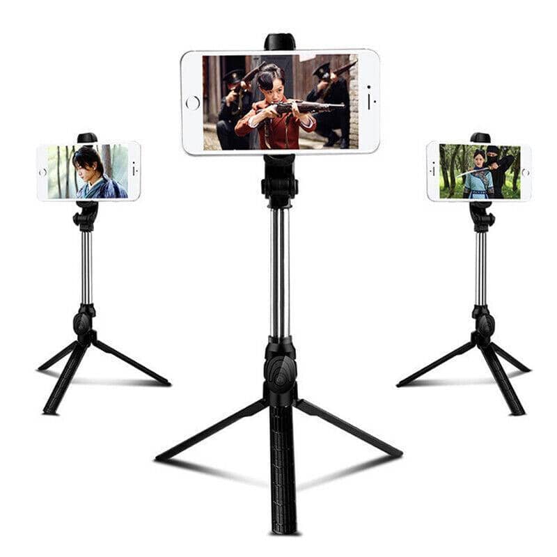Bluetooth Selfie Stick Tripod with Wireless Remote for Mobile Phones - Black - view 4