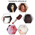 Boar Bristle Detangling Hairbrush, Vented Nylon Pin Brush - Gold - view 4