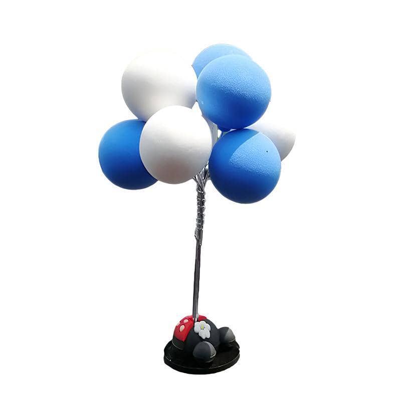 Bobblehead Balloon Car Dashboard Ornament - Blue