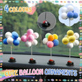 Bobblehead Balloon Car Dashboard Ornament - Pink - view 2