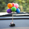Bobblehead Balloon Car Dashboard Ornament - Pink - view 3