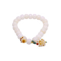 Bodhi Root Bracelet with Cat Paw Charm, Retro Chinese Style Beaded Jewellery - view 2