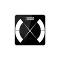 Body Fat Scale with Tempered Glass - Black