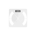 Body Fat Scale with Tempered Glass - White