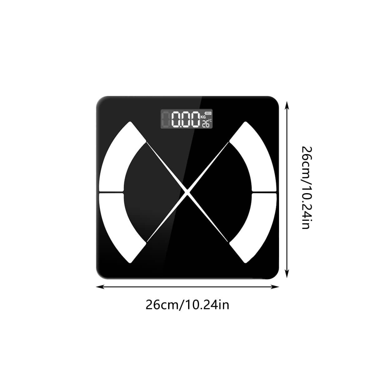 Body Fat Scale with Tempered Glass - White - view 4