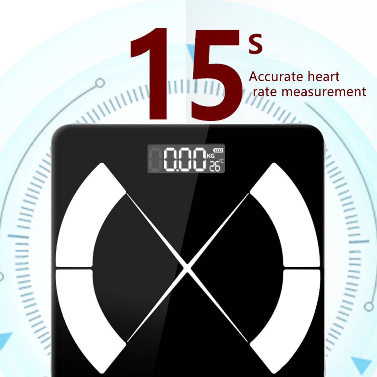 Body Fat Scale with Tempered Glass - White - view 5
