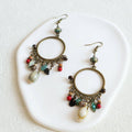 Bohemian Geometric Dreamcatcher Tassel Earrings for Women - view 4