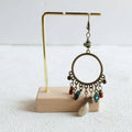 Bohemian Geometric Dreamcatcher Tassel Earrings for Women - view 5