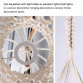 Bohemian Macrame Lampshade with Long Fringe, Pendant Light Cover for Home Decor - view 5