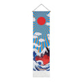 Bohemian Wall Hanging Tapestry - Ocean Wave and Red Sun