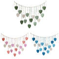 Bohemian Woven Leaf Tassel Wall Hanging for Bedroom Decor - Blue - view 3