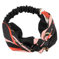 Boho Cross Headband in Cloth - Black