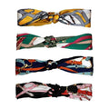Boho Cross Headband in Cloth - Black - view 3