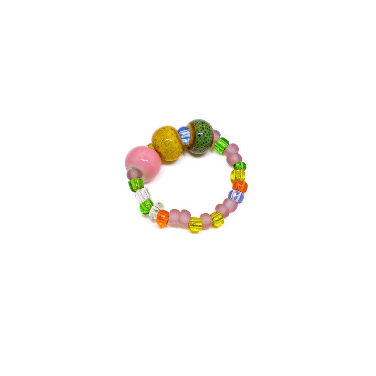 Boho Ethnic Beaded Ring - Multicolour