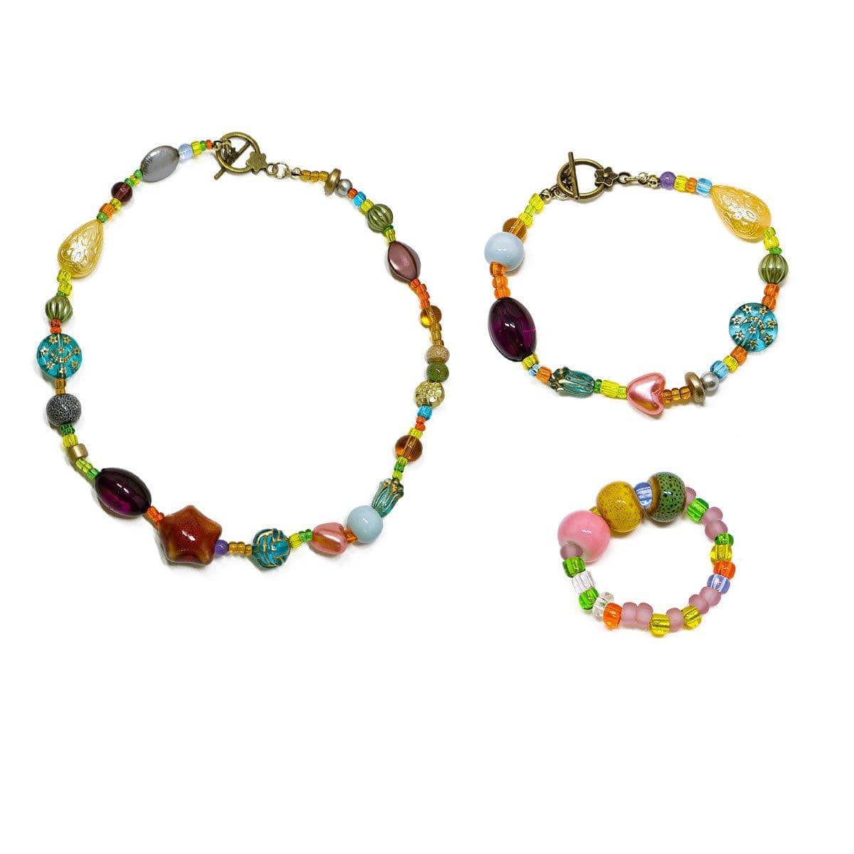 Boho Ethnic Beaded Ring - Multicolour - view 3