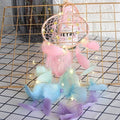 Boho Feather Dream Catcher with LED Lights for Girls Bedroom Wall Decor - view 4