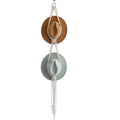 Boho Macrame Hat Hanger - Two Hats, Hanging Chain with Long Fringe