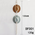 Boho Macrame Hat Hanger - Two Hats, Hanging Chain with Long Fringe - view 4