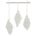 Boho Macrame Leaf Wall Hanging, Handmade Cotton Rope - 45 x 53 cm - view 2