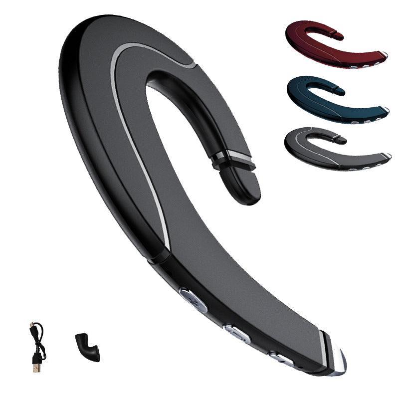 Bone Conduction Bluetooth Earphone, Ear-Hook Sports Headset - Dark Red - view 3