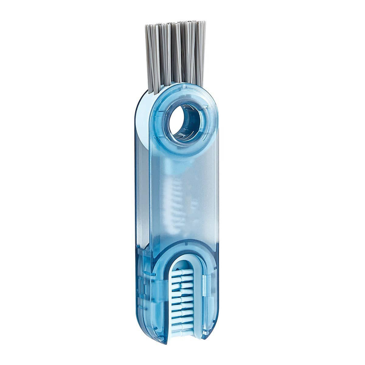Bottle Cleaning Brush with 3-In-1 Rotating Heads - Blue