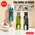 Bottle Cleaning Brush with 3-In-1 Rotating Heads - Green, 2 Pack - view 2