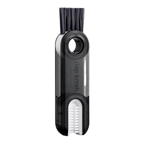 Bottle Cleaning Brush with 3-In-1 Rotating Heads - Grey