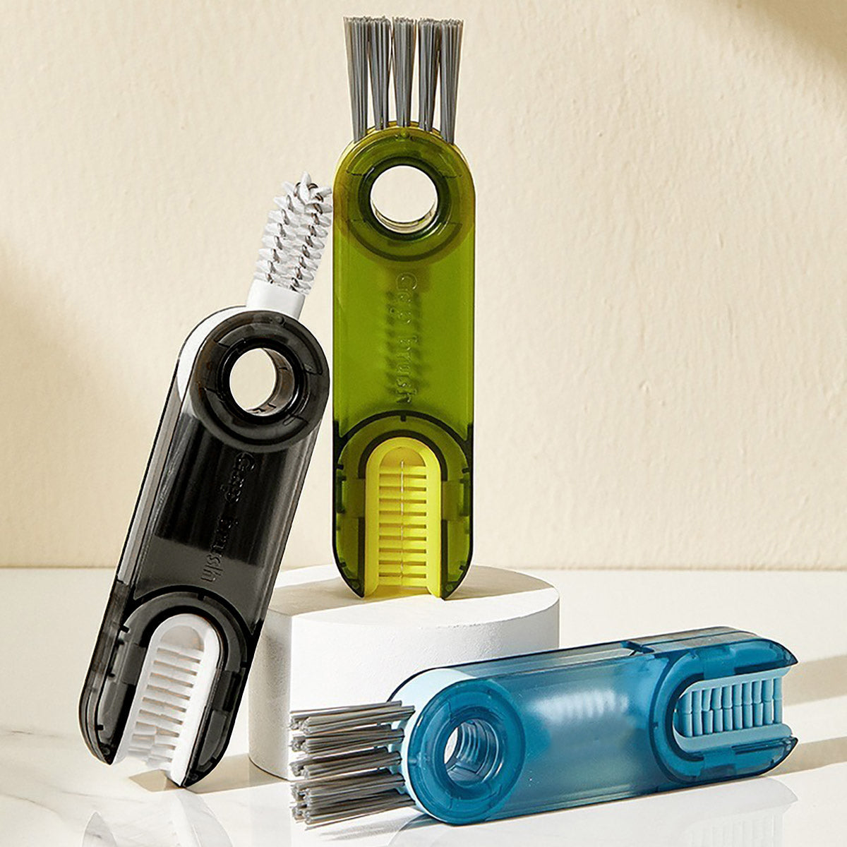 Bottle Cleaning Brush with 3-In-1 Rotating Heads - Grey - view 11