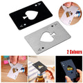 Bottle Opener in Stainless Steel, Ace of Spades Card Design - Silver - view 2