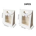 Bow Flap Gift Tote Bag with Window and Handle, Pack of 24 - 26 x 19 x 9 cm - view 4