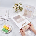 Bow Flap Gift Tote Bag with Window and Handle, Pack of 24 - 26 x 19 x 9 cm - view 5