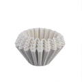 Bowl-Shaped Coffee Filter Papers for Drip Coffee Makers, Pack of 100 - White
