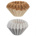 Bowl-Shaped Coffee Filter Papers for Drip Coffee Makers, Pack of 100 - White - view 3