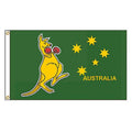 Boxing Kangaroo Flag, 90 x 150 cm (3 x 5 ft) Woven Polyester Banner - view 2