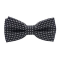 Boys Polka Dot Bow Tie with Adjustable Strap - Black