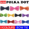 Boys Polka Dot Bow Tie with Adjustable Strap - Dark Blue - view 2