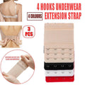 Bra Extender with 4 Hooks, Pack of 3 - White - view 2