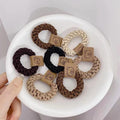 Braided Elastic Hair Tie for Women - Beige - view 4