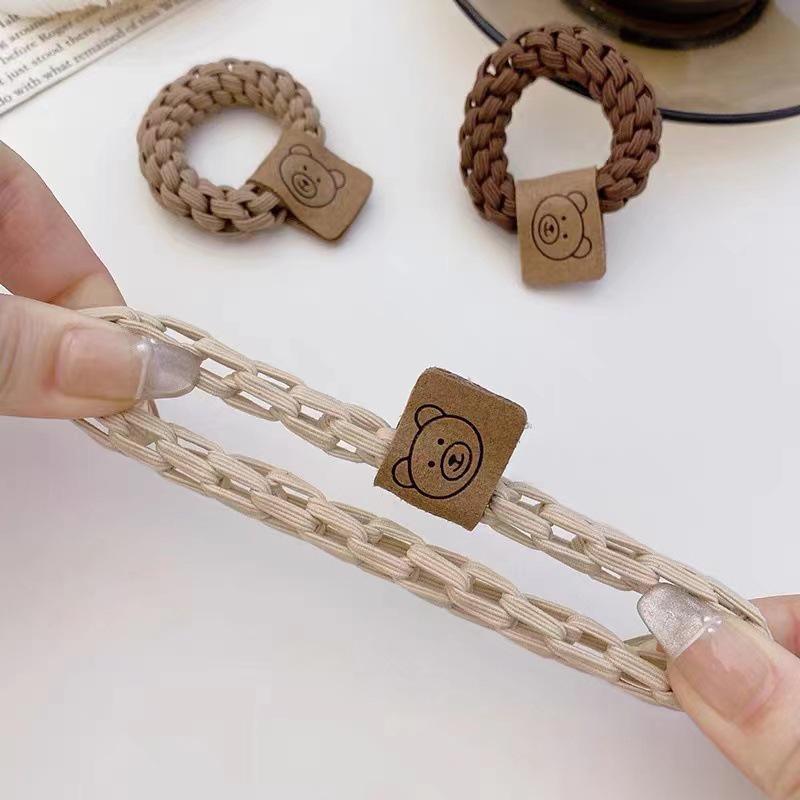 Braided Elastic Hair Tie for Women - Beige - view 5