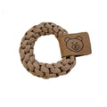 Braided Hair Ties Strong Elastic Cord - Khaki