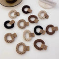 Braided Hair Ties Strong Elastic Cord - Khaki - view 6