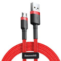 Braided Micro USB Charging and Sync Cable for Android, 2 m, Pack of 2 - Grey and Black - view 4