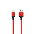 Braided Nylon Fast Charging Cable - Red, 1 m - view 2